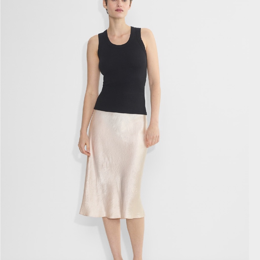 BNWOT BABATON Slip Satin Midi Skirt